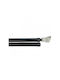 To megalo pazari Extendable Metallic Single Curtain Pole Φ28mm 160-300cm Black