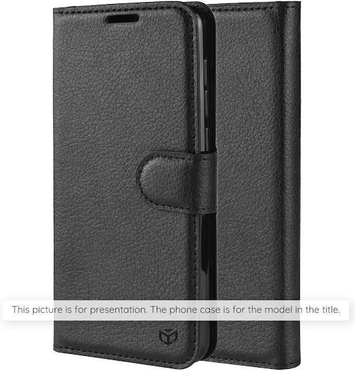 Techsuit Leder Faltcase Motorola Edge 70 Pro Schwarz