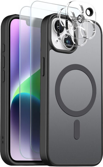 Northjo Protection Set 5 1 360 Full Cover Plastic Black iPhone 14 Plus