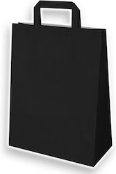 Mparkas Хартияни Чанти за Опаковане с Ръкохватка Черни 18x9x22см 250бр