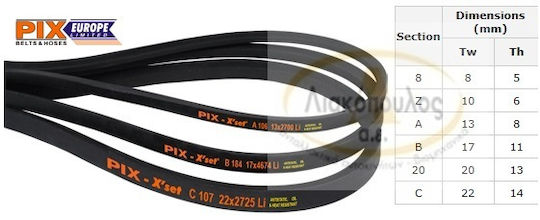 Belts B 44 17 * 1118 Rich Pb044