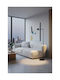 LED Floor Lamp with Warm White Light 443lm Black