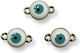 Metal Eye Enamel Double-Sided 15x8mm – Quantity 25 Pieces