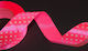 Aksa Satin Bänder Polka Dot Rosa