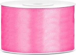 PartyDeco Saten Bänder Rosa 25m