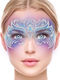 Glitzeraufkleber Gesicht Dekoration Fantasie