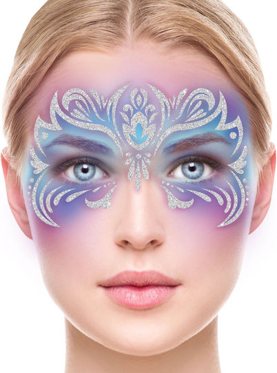 Glitzeraufkleber Gesicht Dekoration Fantasie