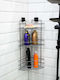 SteweHome Wall Mounted Bathroom Shelf Metallic Grey