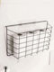 SteweHome Raft De Baie Montat Pe Perete Metalic 38x25x11cm Neagră