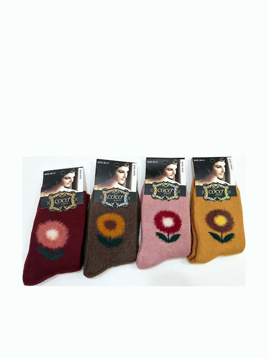 Coco&Hana Γυναικείες Κάλτσες Μαλλινες 4Pack