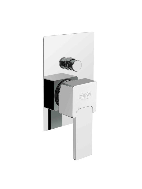 Fiore Xs Vip Built-in Mixer & Diverter Set for Shower Silver
