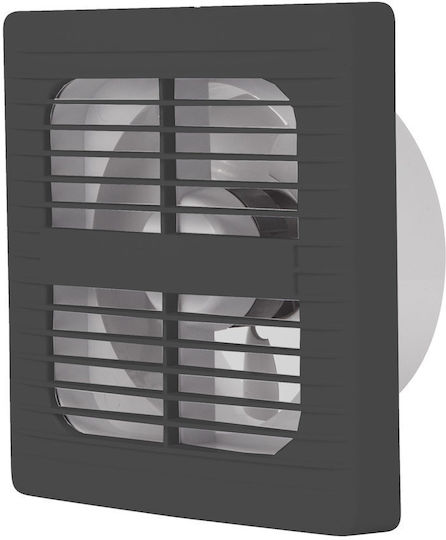 Solcore F Ventilator de Perete pentru Baie 100mm Gri