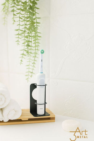 SteweHome Metallic Black Toothbrush Support Base 5210357048470