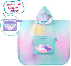 Детско Пончо за Плаж Момиче Marckids Котомерmaid Качулка и Джоб