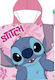 Join Beach Towel Poncho Microfiber Stitch 42-3398 Pink