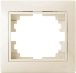 Switch Frame Single Beige Lezard Mira