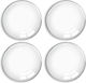 Adhesive Plastic Transparent Door Stoppers 4 Pieces