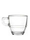 RCR Set Coffee Cups Glass Brown 120ml 6pcs