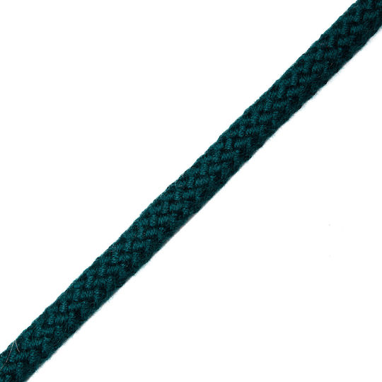 Knitted Acrylic Green Petrol Lace 0.8cm Meter
