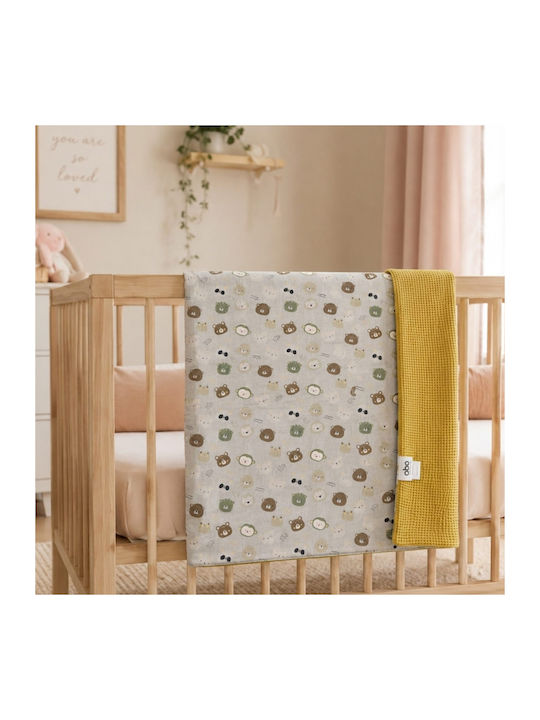 abo Pătură Pepinieră Swaddling Pături Pique Verde 80x80cm
