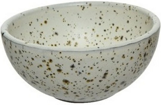 Kaemingk Round Ceramic Orange Serving Bowl with Diameter 11cm