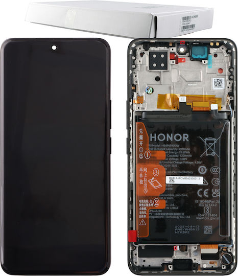 Honor Screen with Touch Mechanism and Frame for Honor 200 5g (Black)