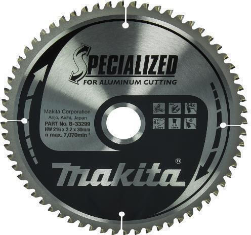 Makita Δίσκος Κοπής Αλουμινίου 216mm