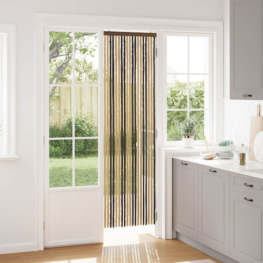 vidaXL Κουρτίνα Πόρτας Καφέ 56x200cm 42034430