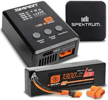 Spektrum Smart Powerstage Baterie 1300mAh 3s 30c Lipo Încărcător Ic2 S100 Alimentare 65w