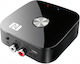 Techstar T68 Receptor Audio Bluetooth Bt 5.3 Nfc Rca L R + Aux 3.5mm Usb U-disk Telecomandă Ir Hifi 10m Negru