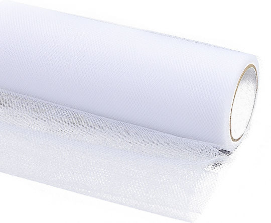 Smooth Tulle Weiß 80cm x 9m 1 Stück