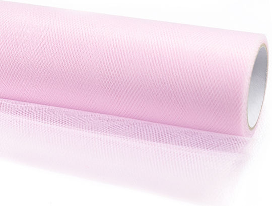 Smooth Tulle Light Pink 15cm X 9m 1pc