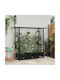 vidaXL Kunststoff Blumenkasten Schwarz 164x40x127cm