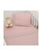 Baby Oliver Set Baby Sheets Crib Cotton Fitted Des. 452 Pink 110x170cm 3pcs