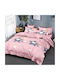 To megalo pazari Kinderbettbezug Set Einzel mit Kissenbezug Baumwollflanell 160x240cm