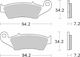 Sbs Мотоциклетни Накладки Kh185 Kh389 Street Standard Керамични Черни