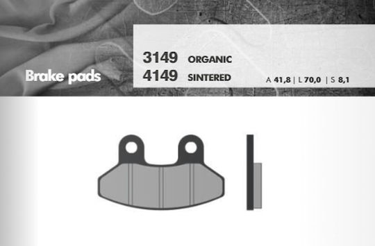 Brenta Brake Pads Kh306 Laverda Sym Front Ft 3149