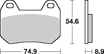 Sbs Brake Pads Kh304 Street Standard Ceramic Black Color