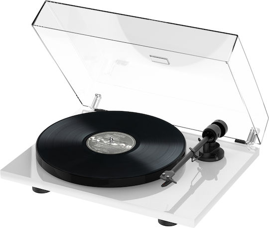 Pro-Ject Audio E1 BT Turntable with Belt Drive and Pre Amp + Ortofon OM5e White