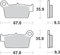 Moto-master Bremsbeläge Kh367 Sintermetall Racing 12 Sinterpro Series Racing Gp Kawasaki Kxf 250 04 Kxf 450 04 Kxe 450 10 Suzuki Rmz 250 04 Rmz 450 05 Yamaha Yz 125 03 Wr 250 08-14