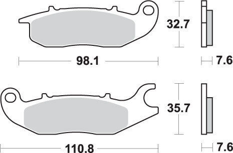 Sbs Brake Pads Kh375 Street Standard Ceramic Color Black