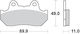 Sbs Brake Pads Kh69/3 Street Standard Ceramic Black