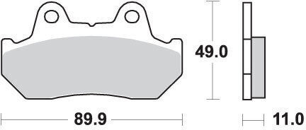 Sbs Brake Pads Kh69/3 Street Standard Ceramic Black