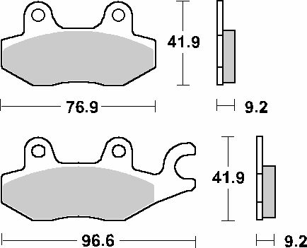 Sbs Brake Pads Kh197 Street Standard Ceramic Color Black