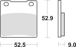 Trw Zf Brake Pads Kh63 Sinter Street Kawasaki Zx7r 96-02 Zxr 750 89-95 Zrx 1100 1200 96-04 Zx12r Zzr 1200 00-06 Rear
