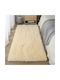 To megalo pazari Soft-Touch Läufer Teppich Rutschfest Felloptik Ecru 70x180cm