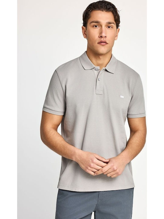 Funky Buddha Polo Short Sleeve Blouse Grey-grey...