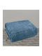 To megalo pazari Fleece Single Blanket 160x220cm Light Blue