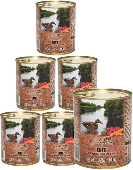 O'Canis Nasses Hundefutter mit Ente, Karotte und Fleisch 6x800gr