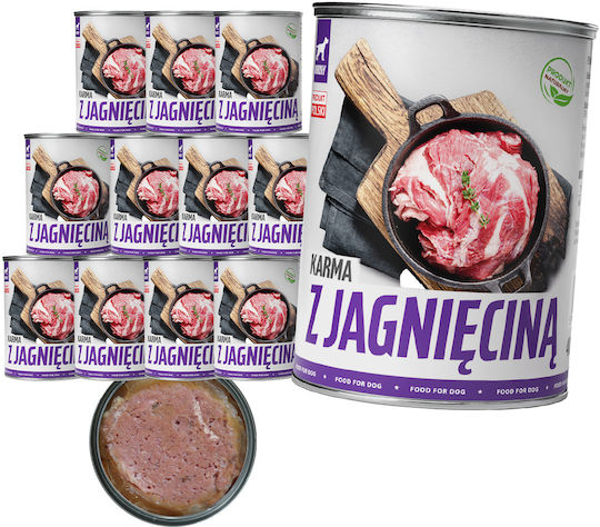 TufTuf Nasses Hundefutter Dose mit Lamm 12x400g